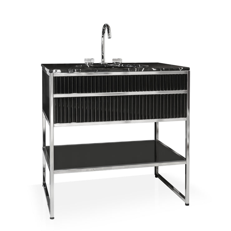 Oasis Bath Vanity Academy Silver and Black