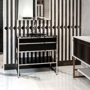 Oasis Bath Vanity Academy Silver and Black