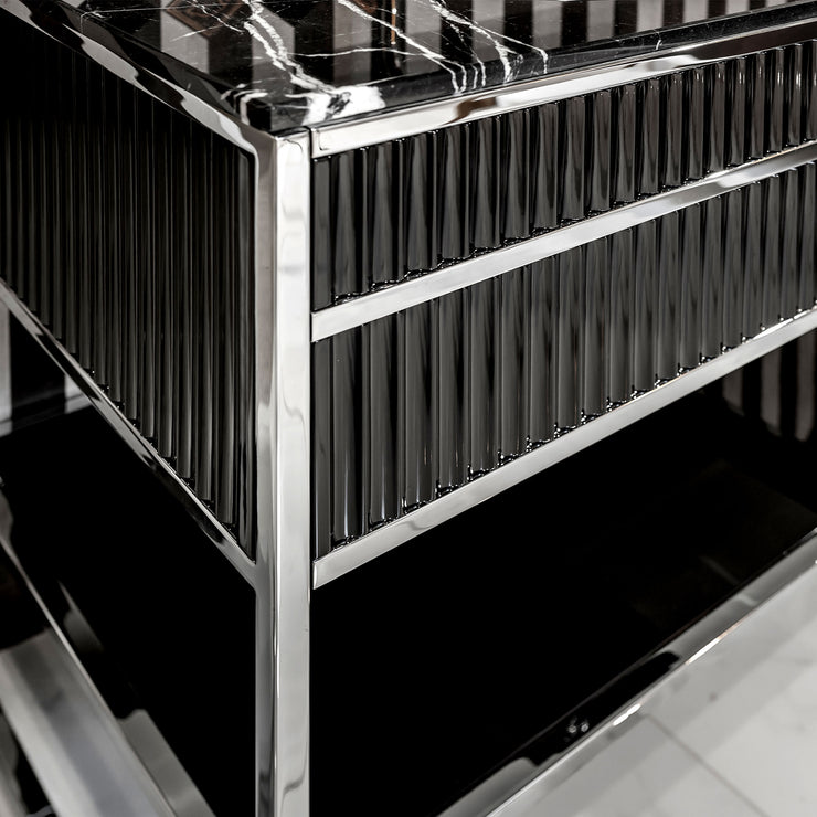 Oasis Bath Vanity Academy Silver and Black
