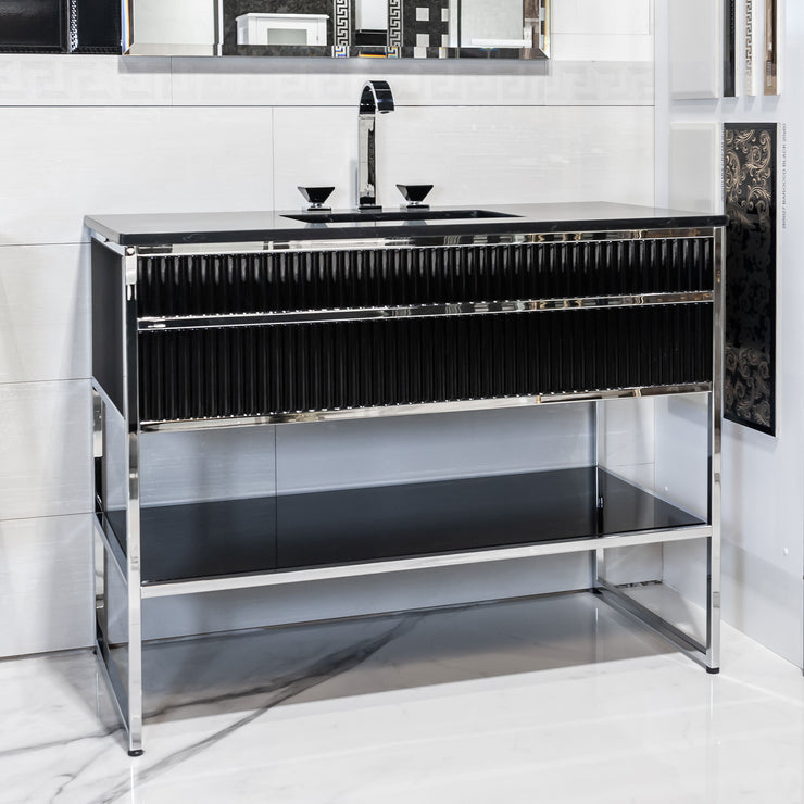 Oasis Bath Vanity Academy Silver and Black