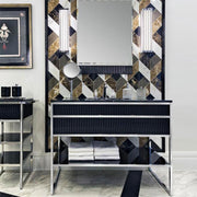 Oasis Bath Vanity Academy Silver and Black