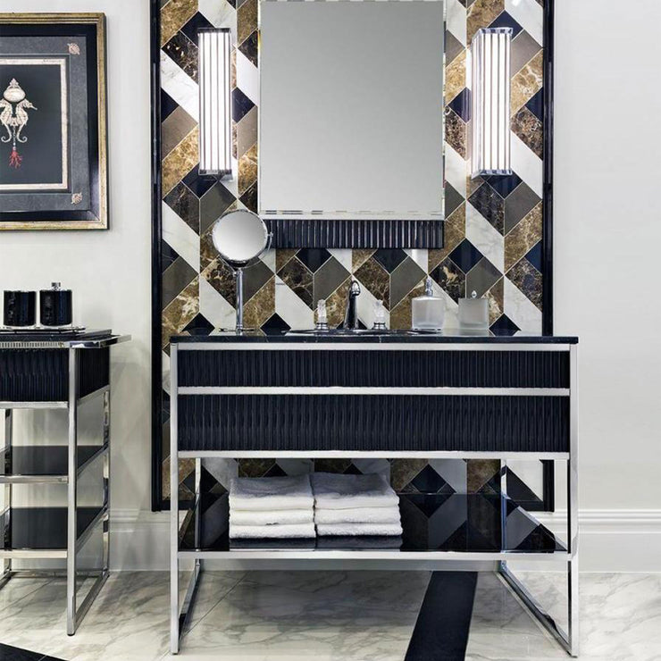 Oasis Bath Vanity Academy Silver and Black