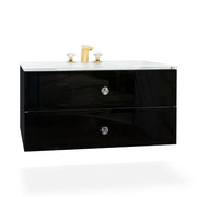 Q'in Bath Vanity Lux Single Sink Black