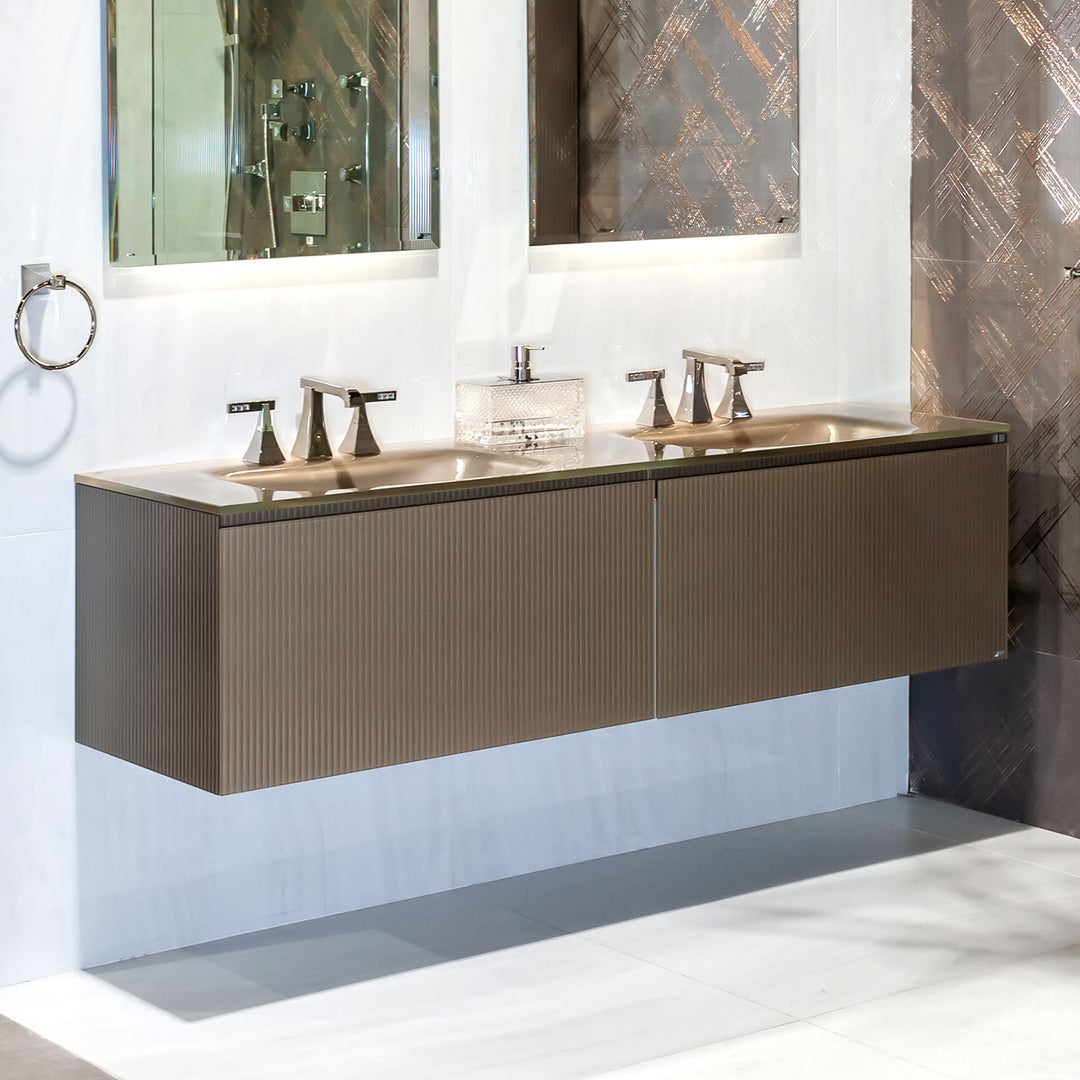 Bath Vanity Zero Double Sink Tortora