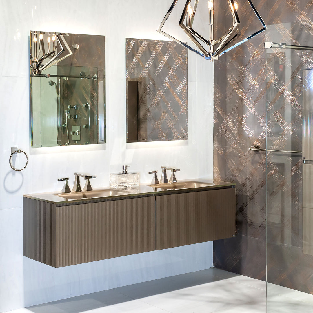 Bath Vanity Zero Double Sink Tortora