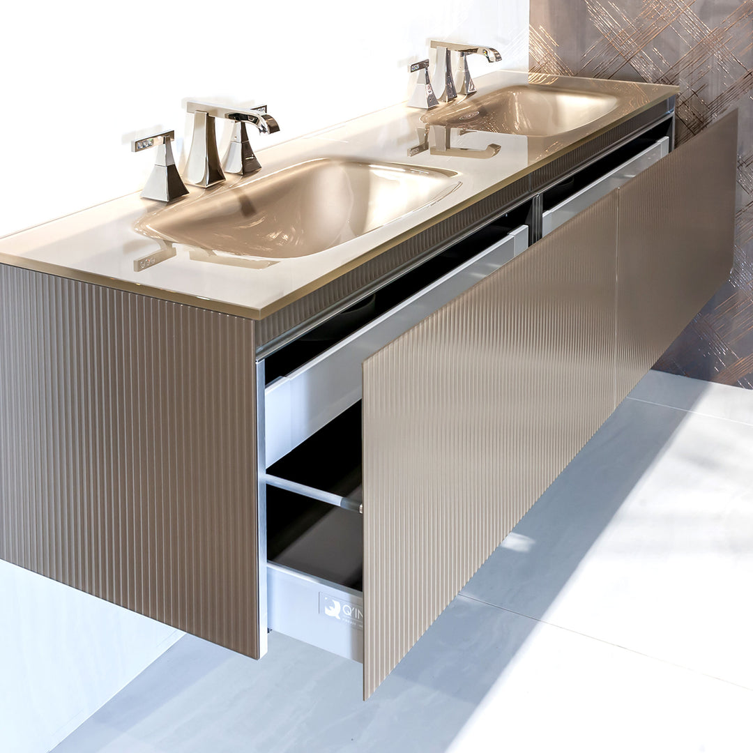Bath Vanity Zero Double Sink Tortora