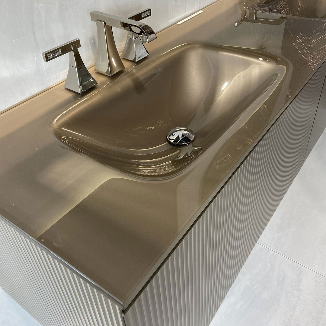 Bath Vanity Zero Double Sink Tortora