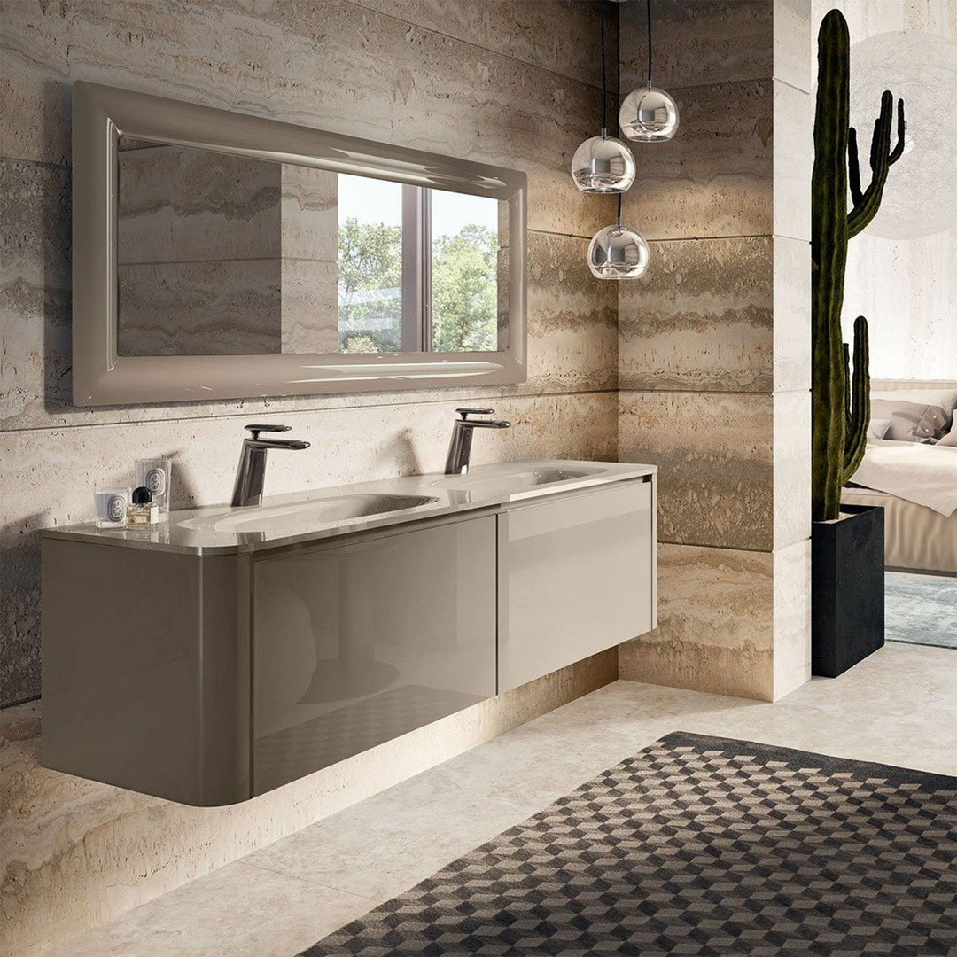 Bath Vanity Zero Double Sink Tortora