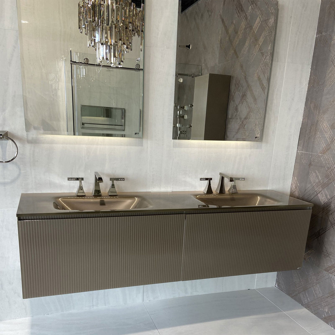 Bath Vanity Zero Double Sink Tortora