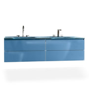 Q'in Bath Vanity Zero Double Sink Navy