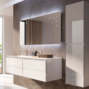 Q'in Bath Vanity Zero Double Sink Navy