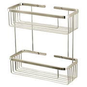 Aquabrass Two Tier Rectangular Basket Bath Accessory