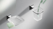 Colombo Design Portfofino 8-Piece Accessory, Glass Holder, Soap Dish Holder