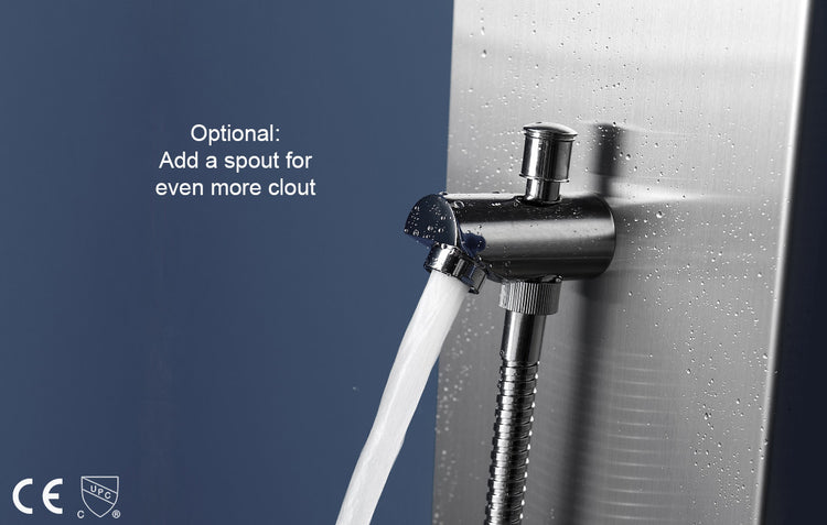 shower column tub spout